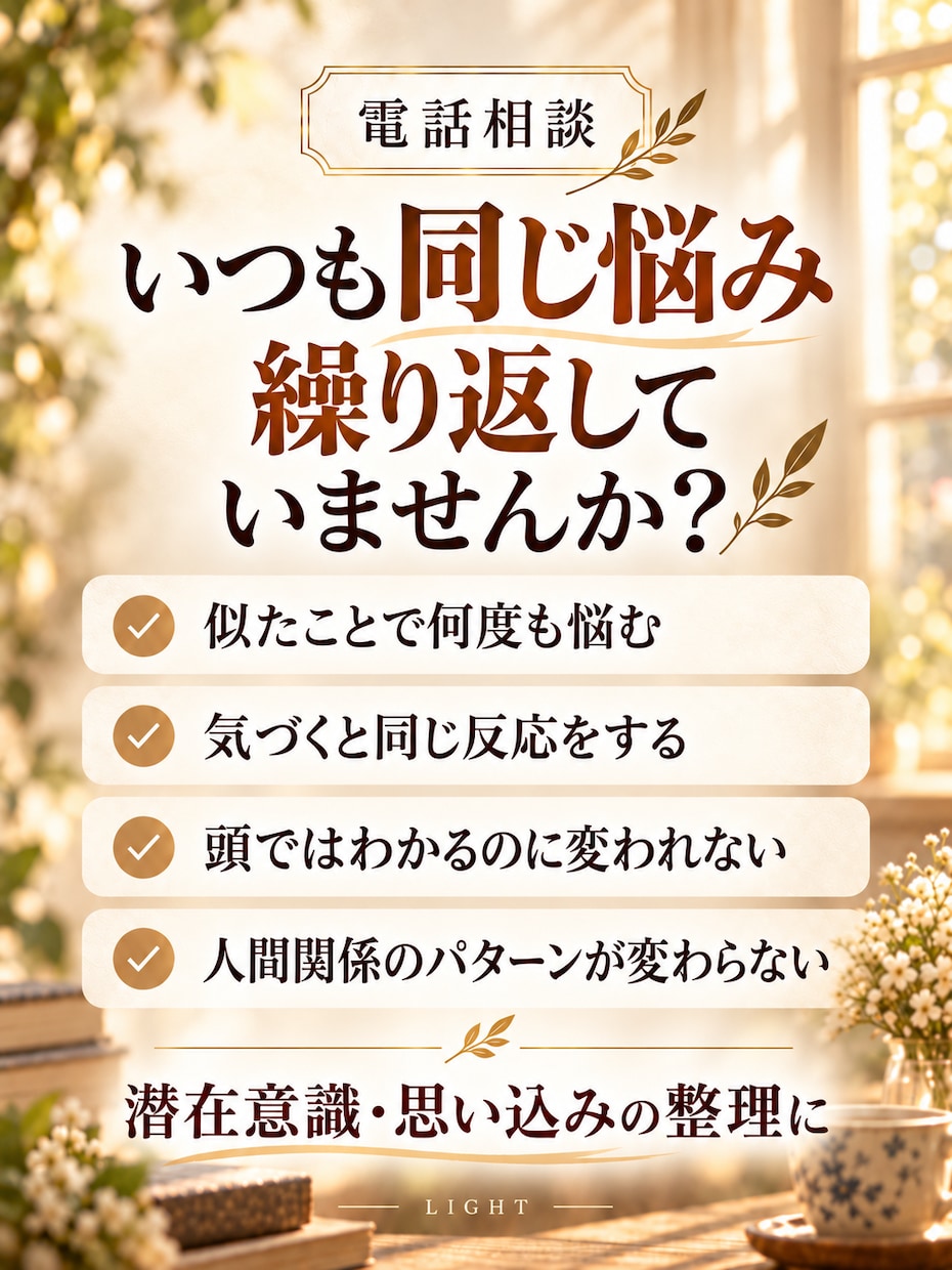 繰り返す悩みの思い込みを整理します 気づかないうちに自分を縛っている思考のクセを見つけます イメージ3