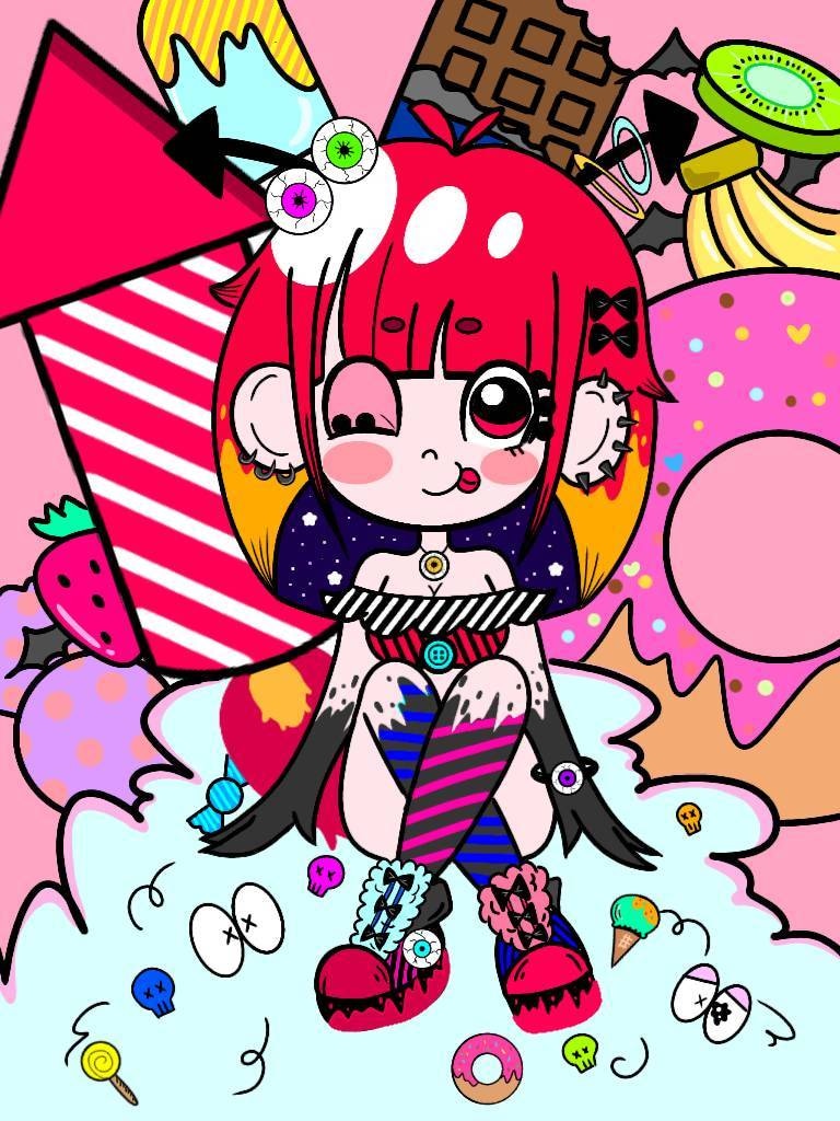 ポップでカワイイ。イラスト制作したします ☆SNSアイコンなどご要望に合わせて！！ イメージ2