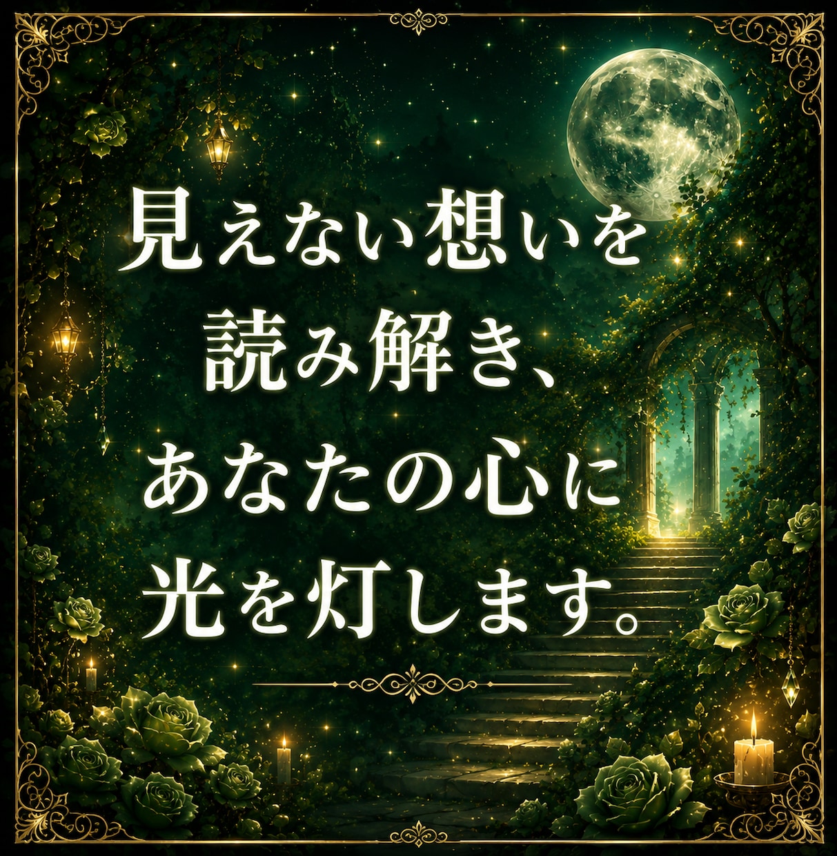 複雑愛・曖昧な恋の本音を月影霊視で視ます 信じても良い？苦しい関係の答えを月影霊視でお伝えします イメージ6