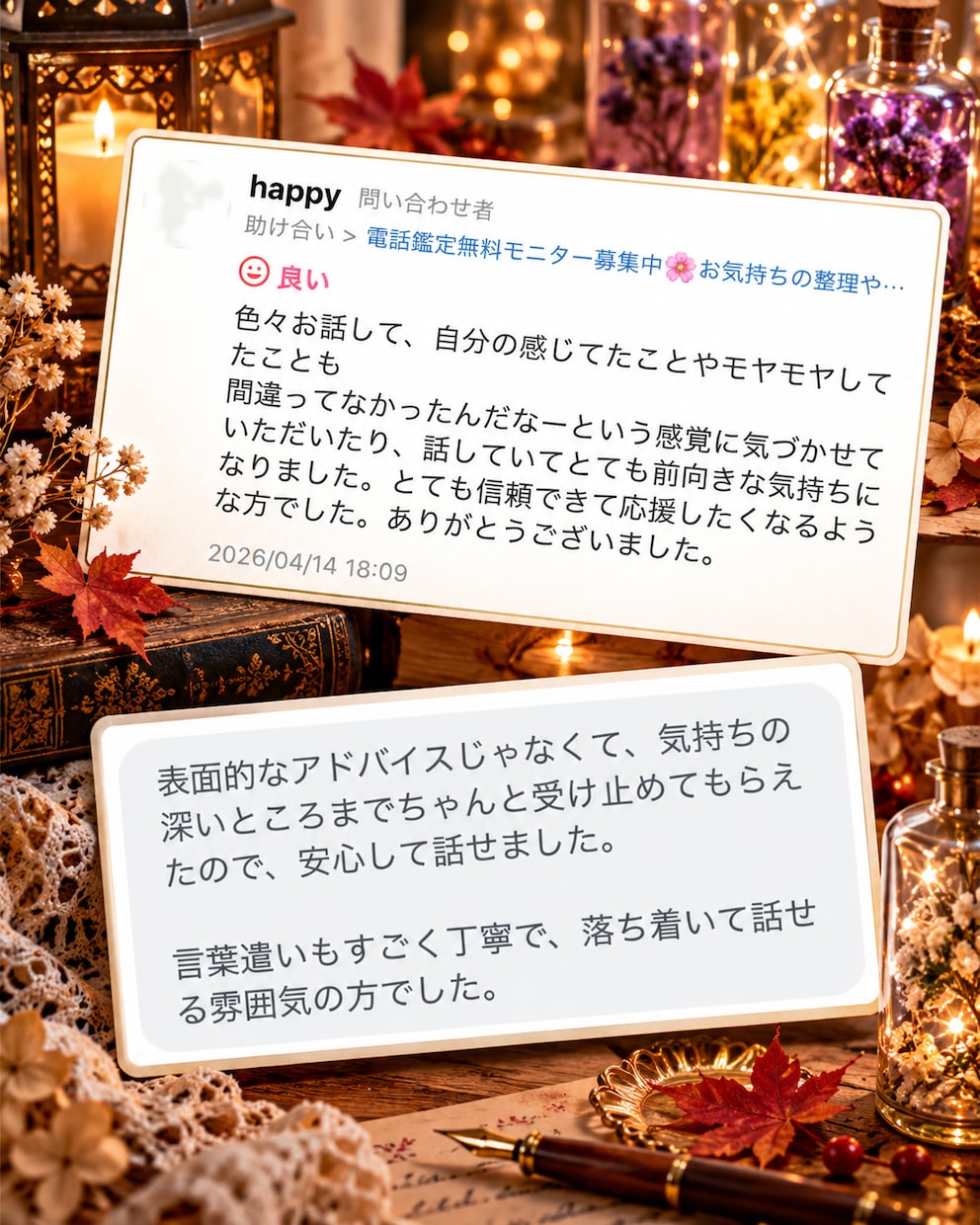 霊感･直感リーディングで心をほどきます 気持ちに寄り添い、前に進むための気づきを イメージ8