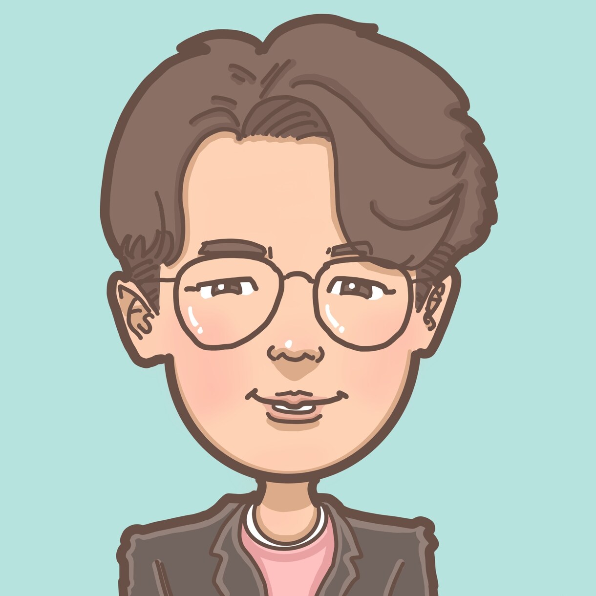柔らかいタッチの似顔絵を描きます 。アイコンや名刺に使って自分をアピール！ イメージ4
