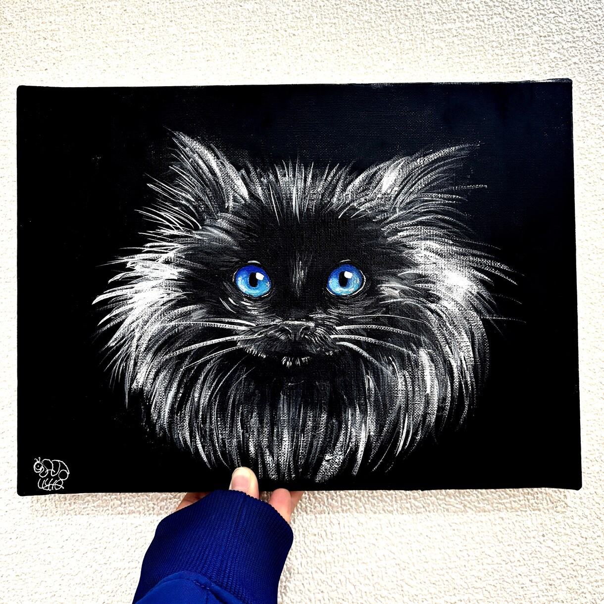 あなたのペットキャンバスに描きます キャンバスにアクリル絵の具でペットを可愛く描きます。 イメージ3