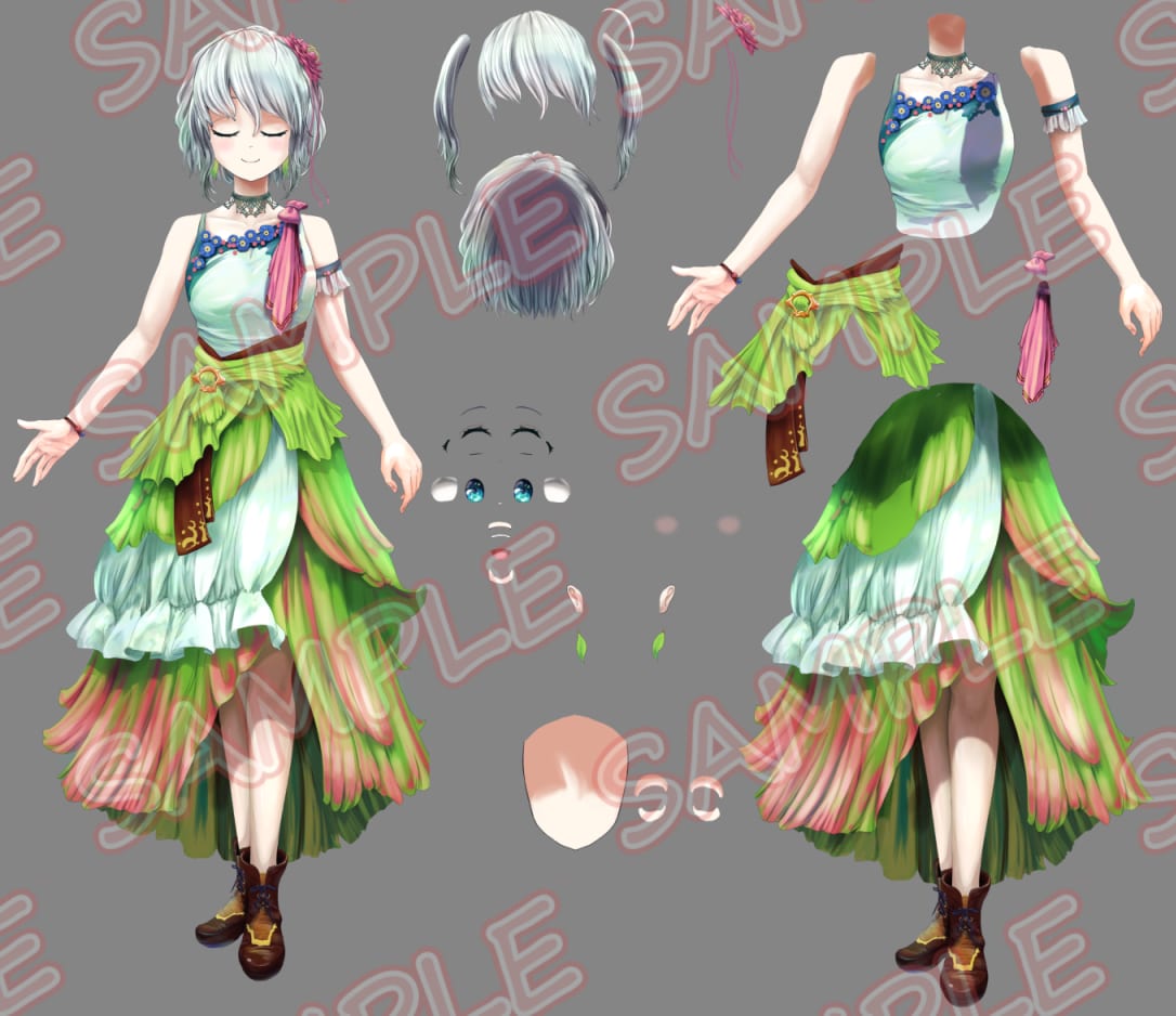 キャラクターのイラストを作成をします Vtuber、ゲームの立ち絵、カード、表紙、挿絵などに！ イメージ4