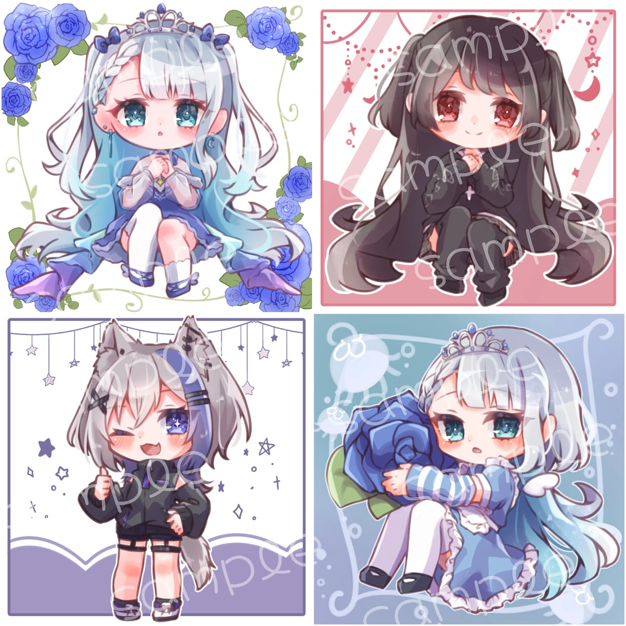 可愛い全身ミニキャライラスト描きます 簡単依頼！短納期でお安くミニキャラの全身イラストを描きます イメージ3