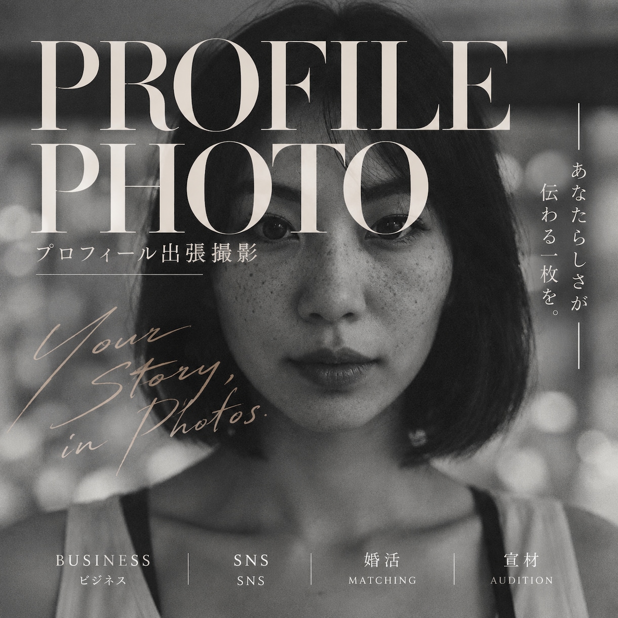 プロフィール写真を出張撮影します 用途や雰囲気に合わせてあなたらしい一枚を撮影します イメージ1