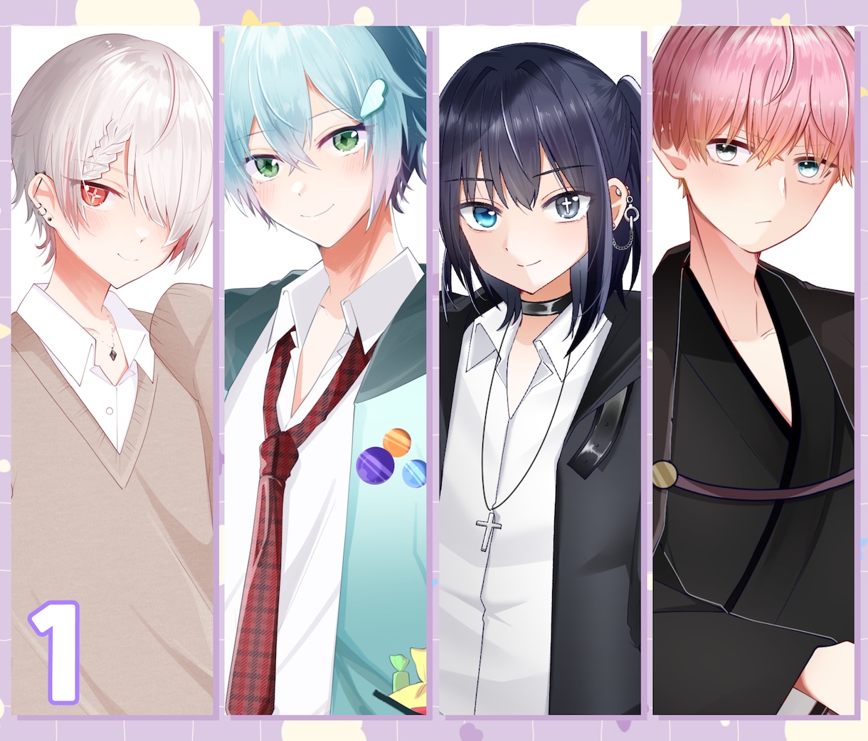 TRPGもVTuberもOK！可愛い立ち絵作ります 好きな絵柄を選ぶだけ！追加料金無し！最短４日で納品可 イメージ2