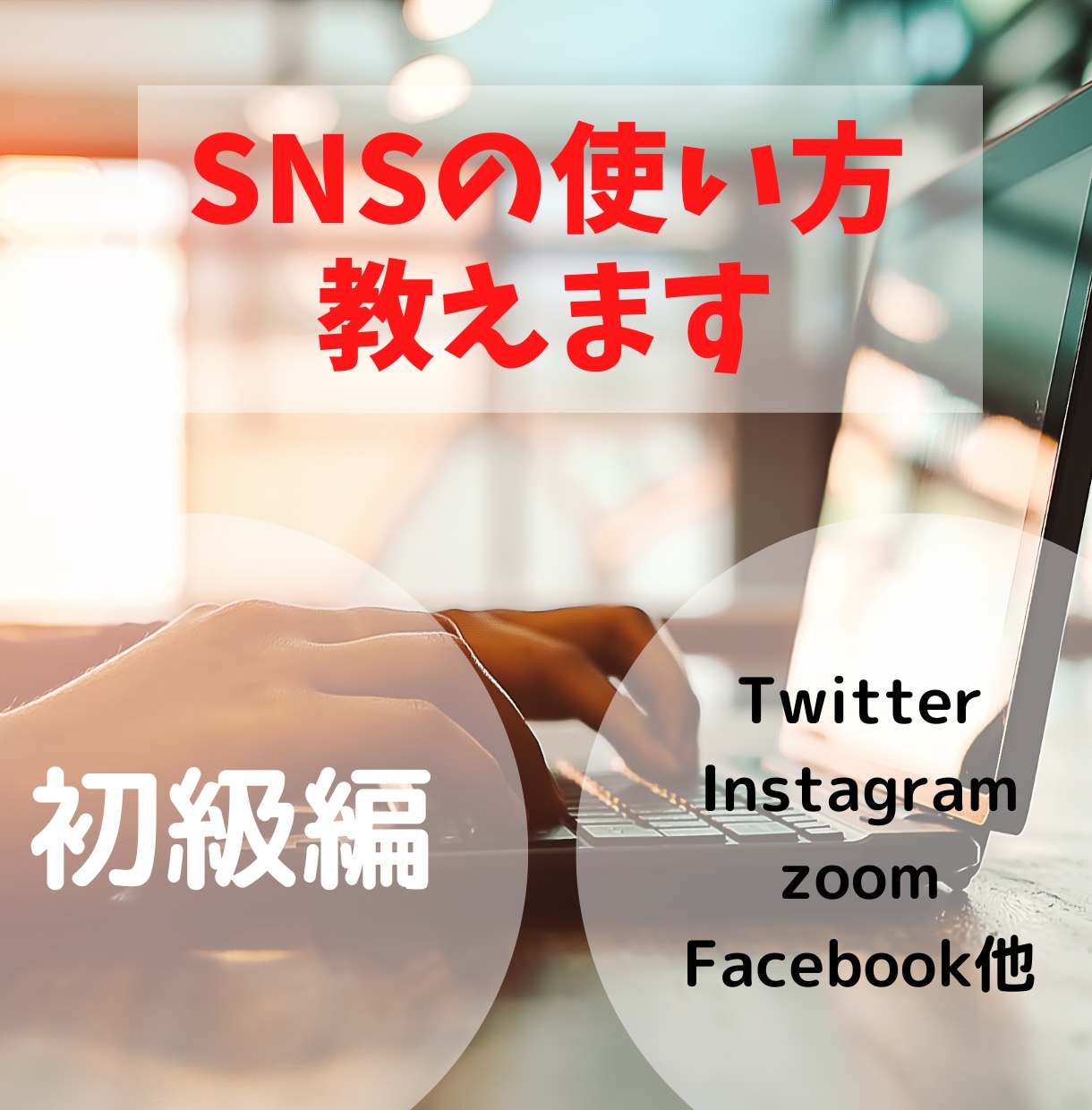 初級編-SNSの使い方教えます SNSをしたいけど、どうやったらいいかわからない方向け イメージ1