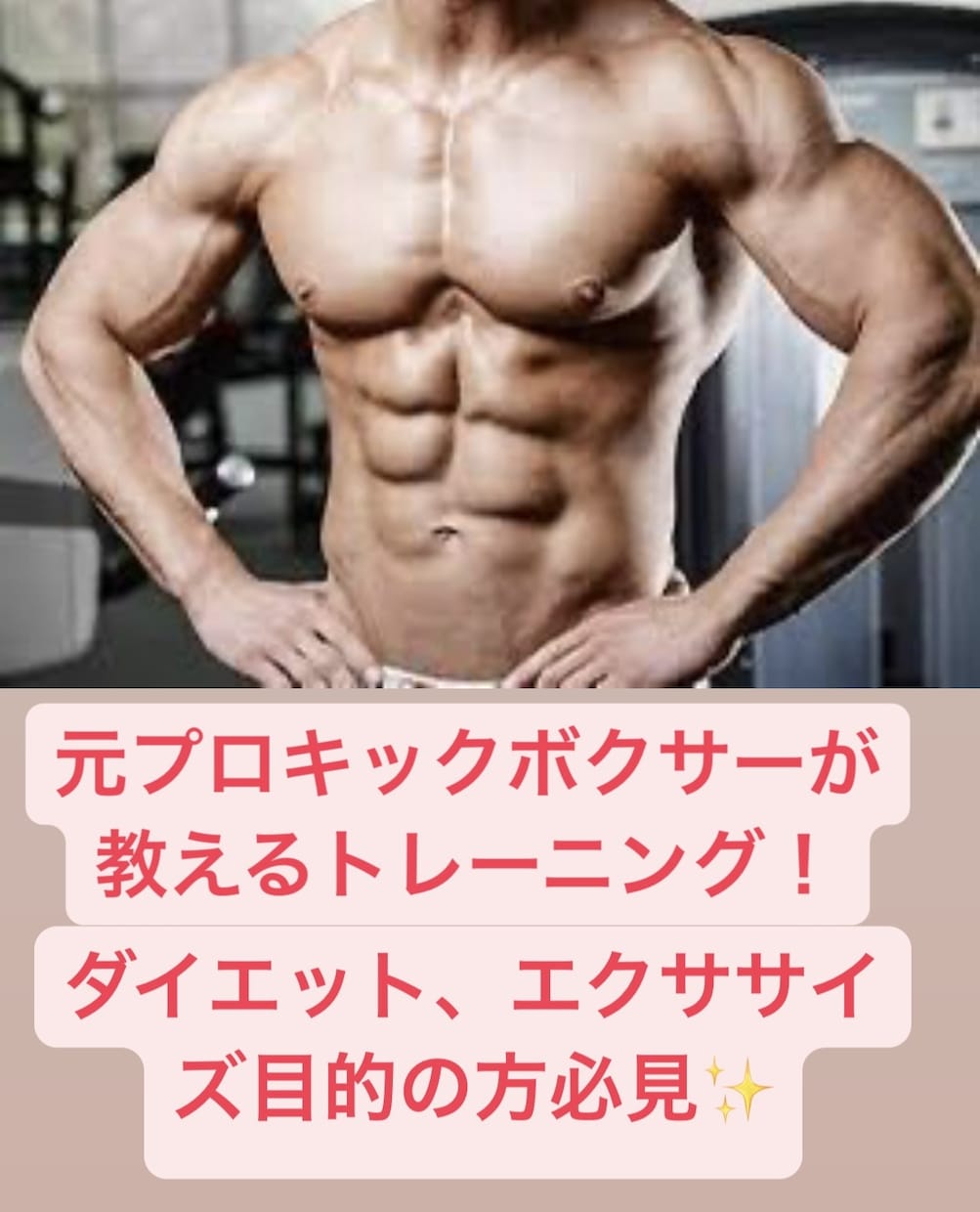 パーソナルトレーニング＆キックボクシングます ボディメイク、ダイエット、食事アドバイスなどなど イメージ1
