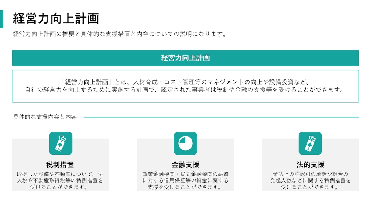 経営力向上計画の策定サポートをします 即日対応|即時償却|加点書類|全業種対応 イメージ2