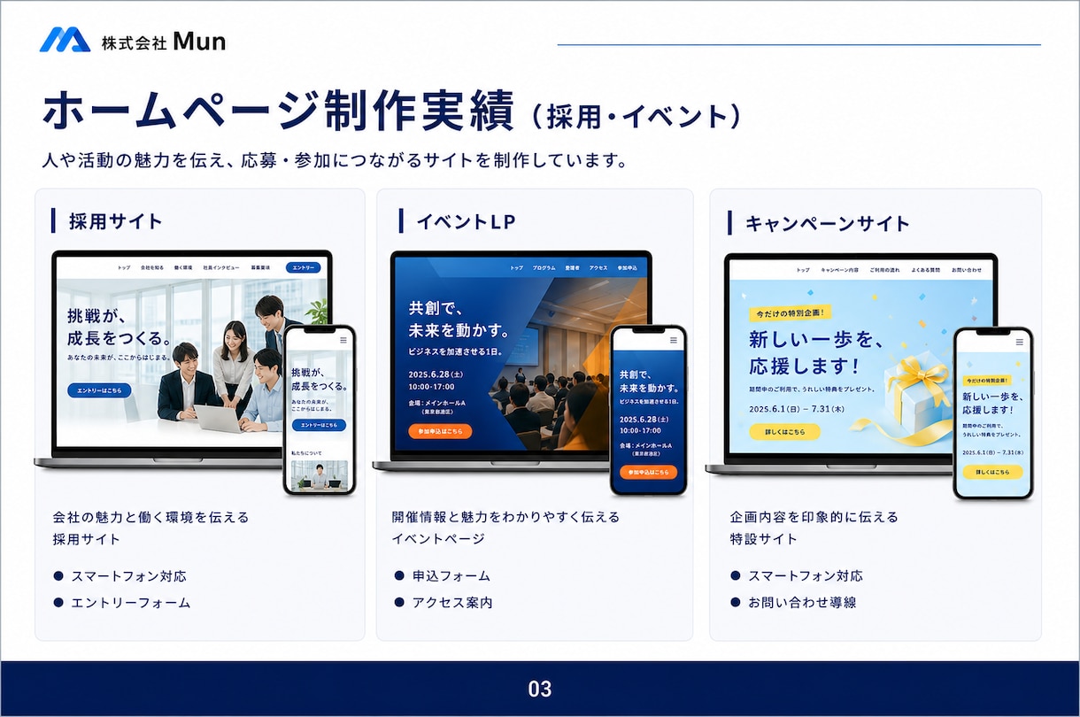 建設・リフォーム会社の集客HPを制作します 5ページ・スマホ対応・基本SEO・公開後30日サポート イメージ5