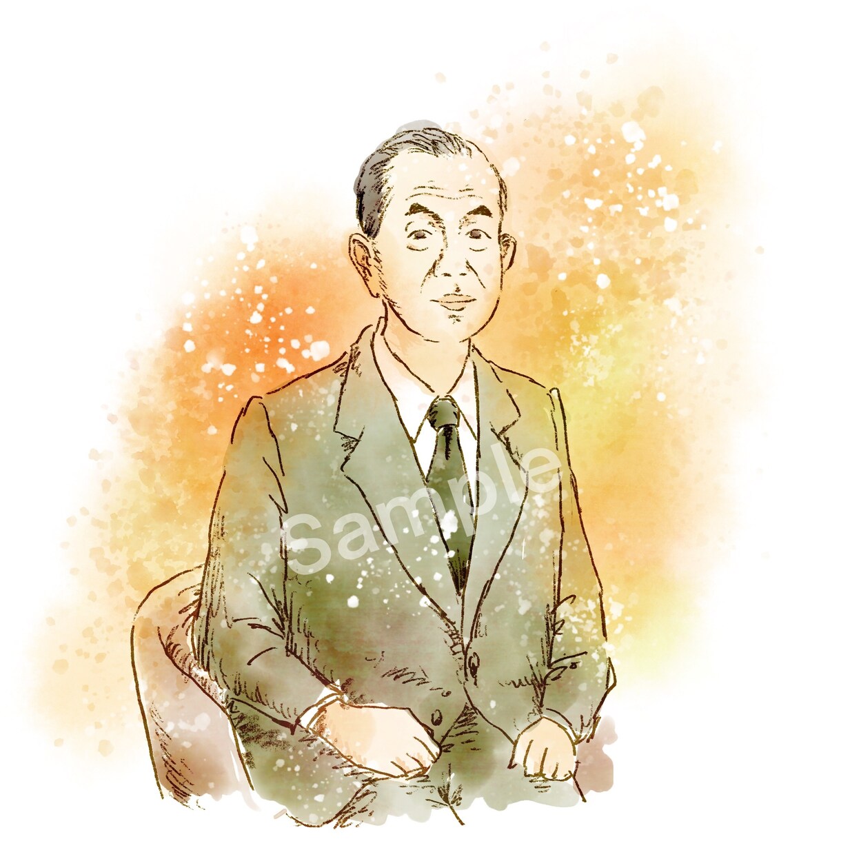 水彩であたたかい似顔絵描きます 即納可能！記念日、プレゼント、アイコン、名刺などに。 イメージ2