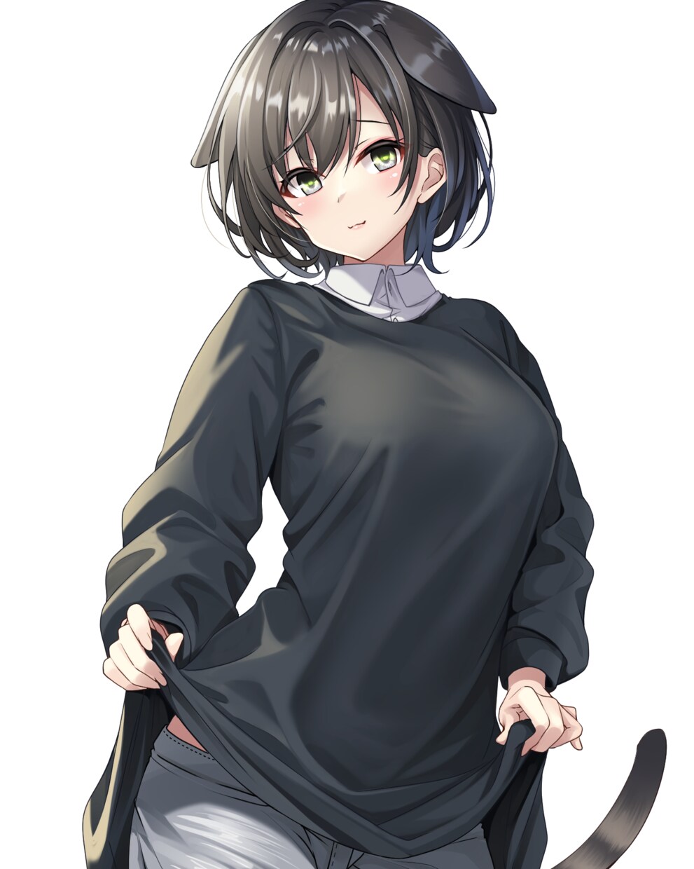 もふもふ可愛いケモミミ女の子イラスト描きます ちょっと大胆であざと可愛いケモミミキャラクターを制作します。 イメージ4