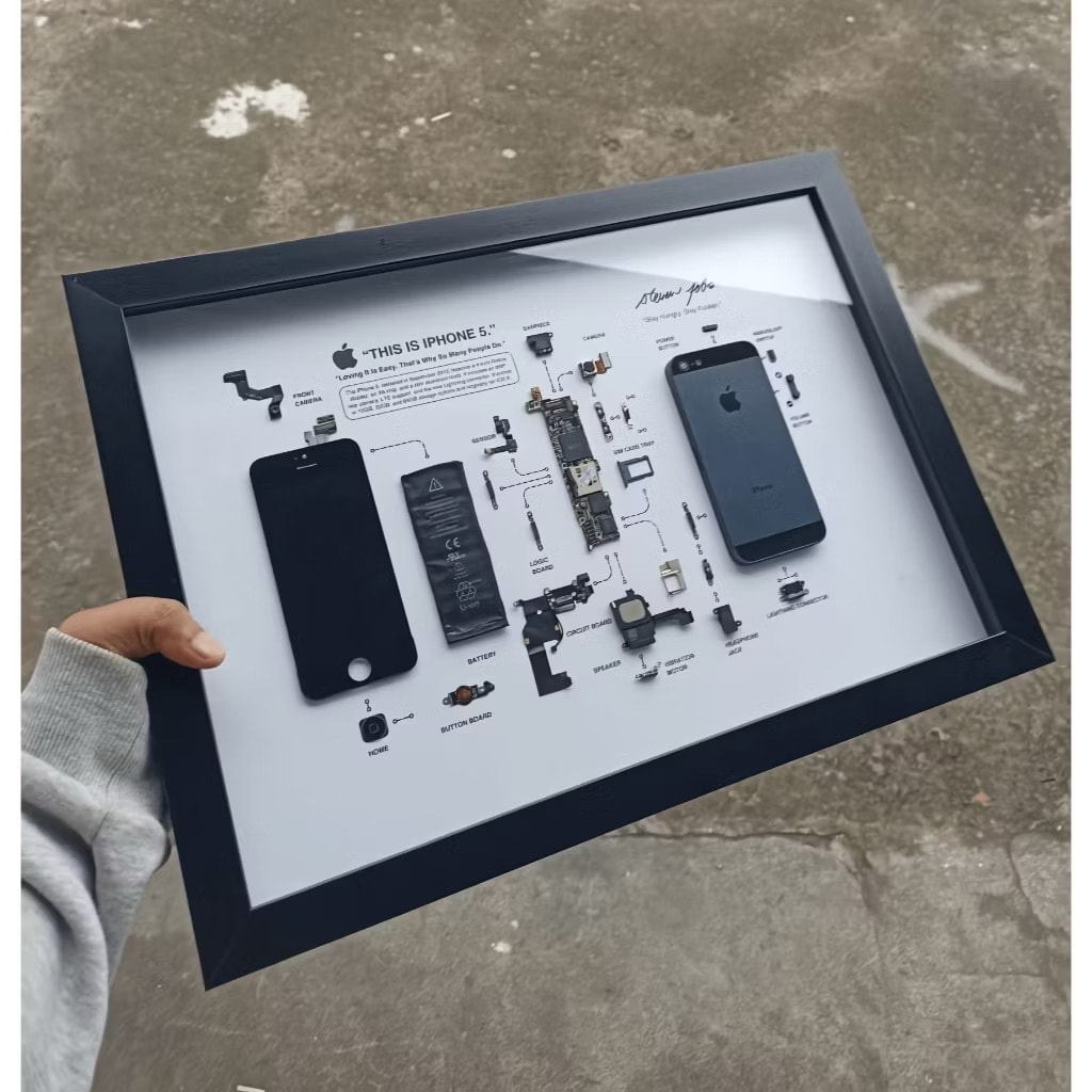 携帯分解アートテンプレート販売｜商用利用OKます 本物の携帯分解写真を使ったリアルなアートテンプレート イメージ3