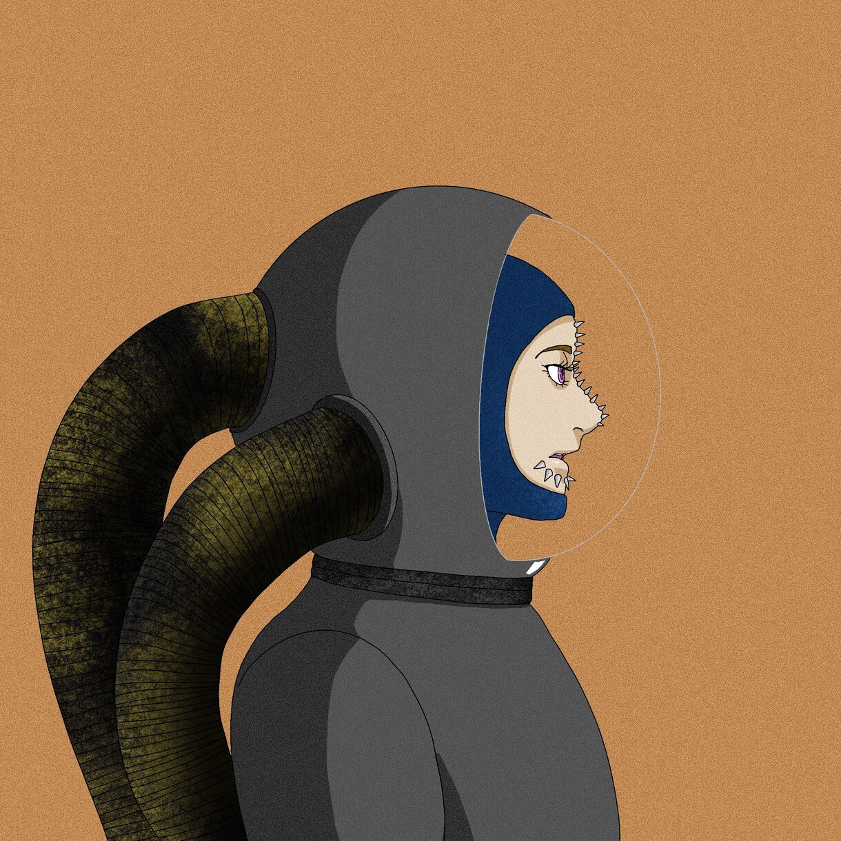 パンクなかっこいい横顔イラスト作成します 横顔のイラスト好きな方、アイコン、似顔絵として作成します イメージ3
