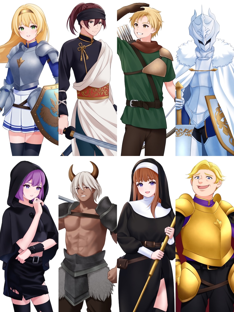 立ち絵~アイコン◎キャラクターイラストを制作します Vtuber/TRPG/配信などで活躍するお姿へ イメージ3