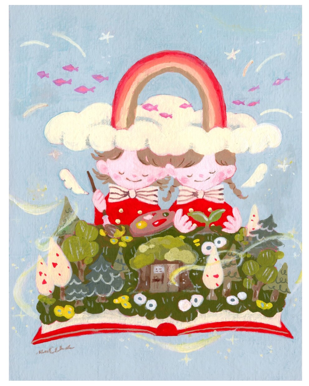 絵本のようなアナログ装画/挿絵/イラスト制作します 絵本のような物語のある世界観を大切に制作します イメージ1