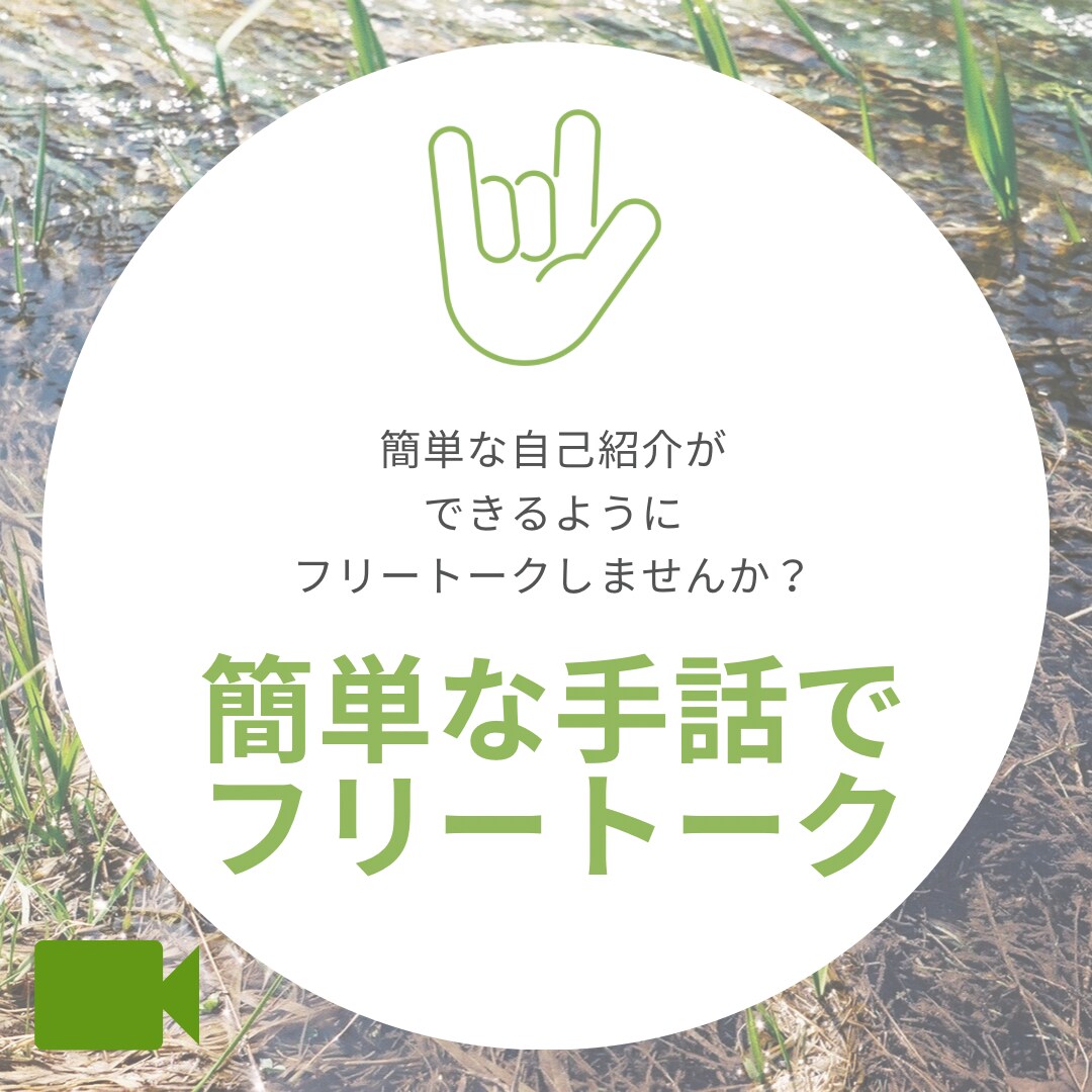簡単な手話でお話できます 日本対応手話でフリートークしましょう♪ イメージ1