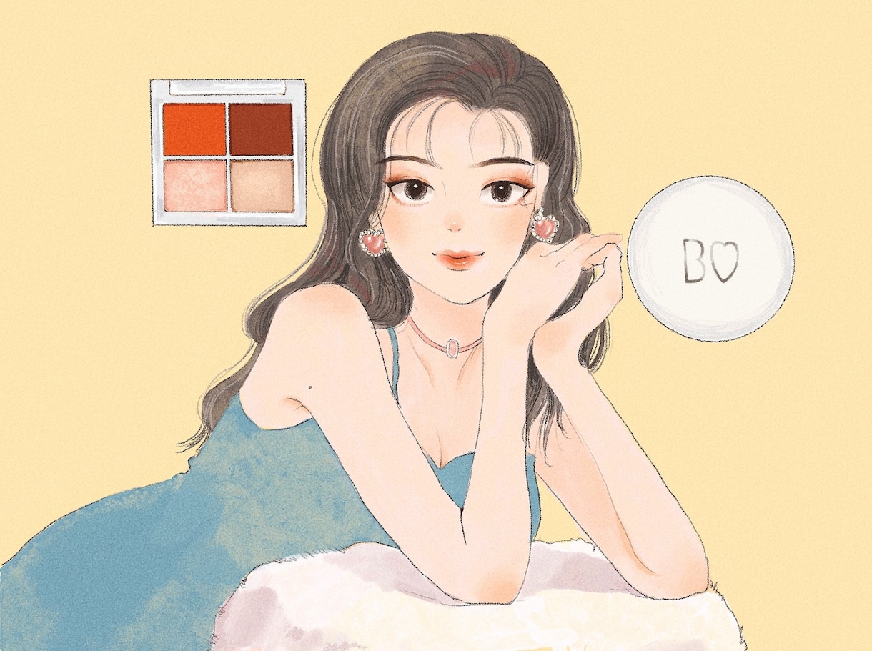 NY美大生がおしゃれなアイコン/イラストを描きます 好きな自分のファッションやメイクをイラスト化して記録する♡ イメージ8
