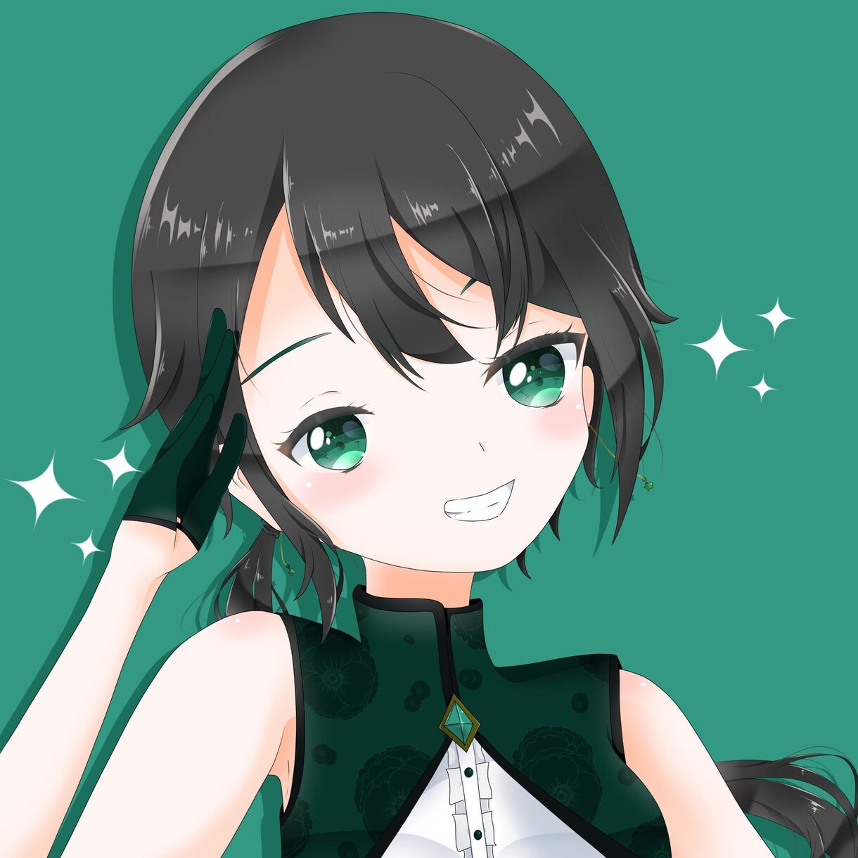 SNSアイコン用イラスト描きます かわいい女の子・男の子をアニメっぽいポップな塗りで形にします イメージ2