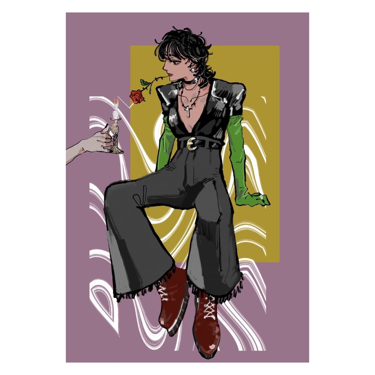 オシャレで個性的な全身イラストを制作します 洋服やキャラのデザインもお任せできるあなただけの一枚を！ イメージ2