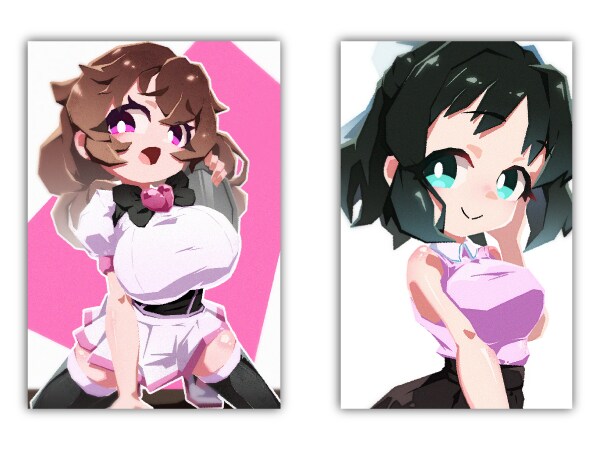 主線なしの不思議なイラスト描きます 色と形で作られた不思議なイラスト イメージ3