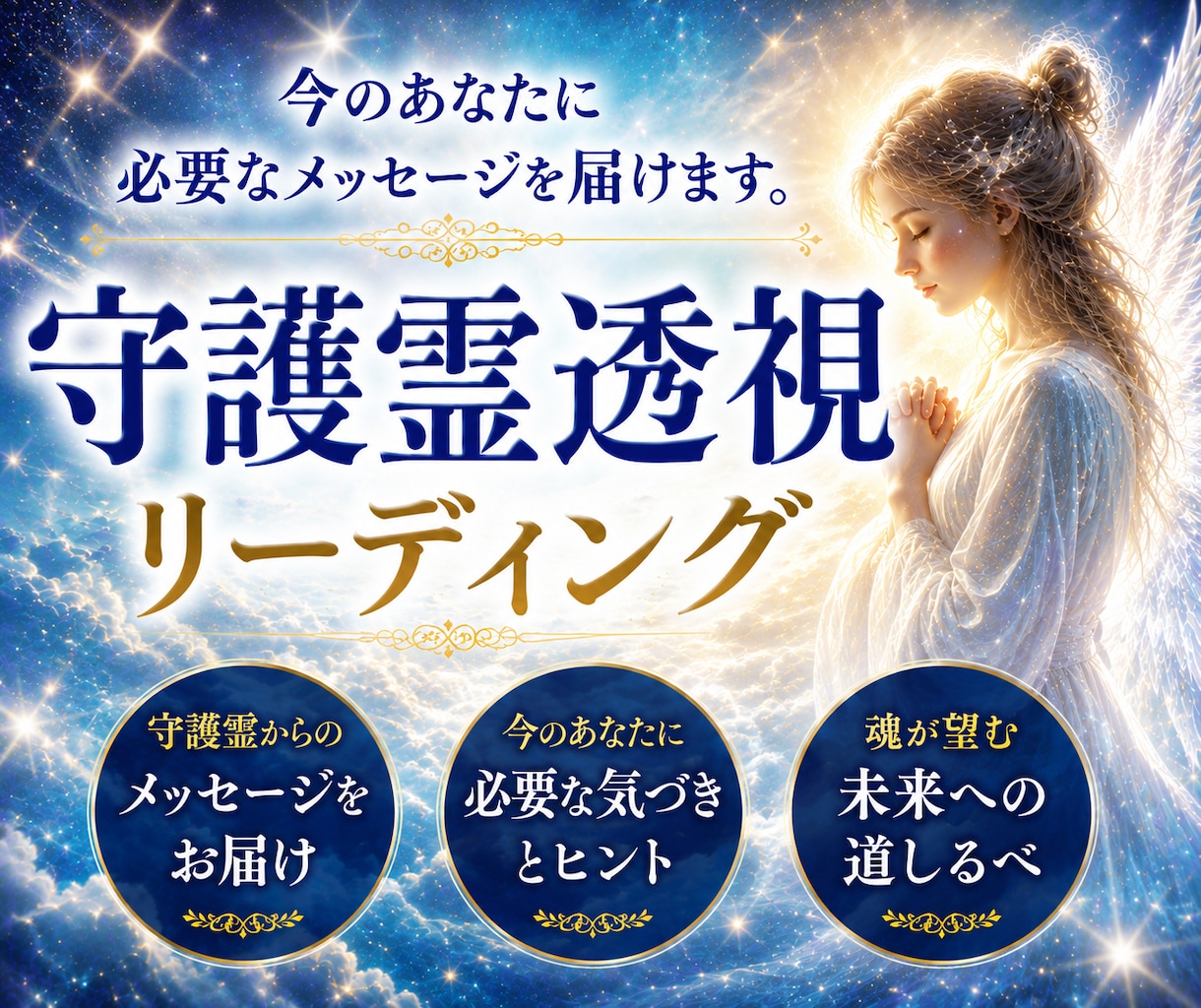 神業霊視であなたを見守る守護霊の声をお伝えします 今のあなたに必要なメッセージを届ける守護霊透視リーディング！ イメージ1