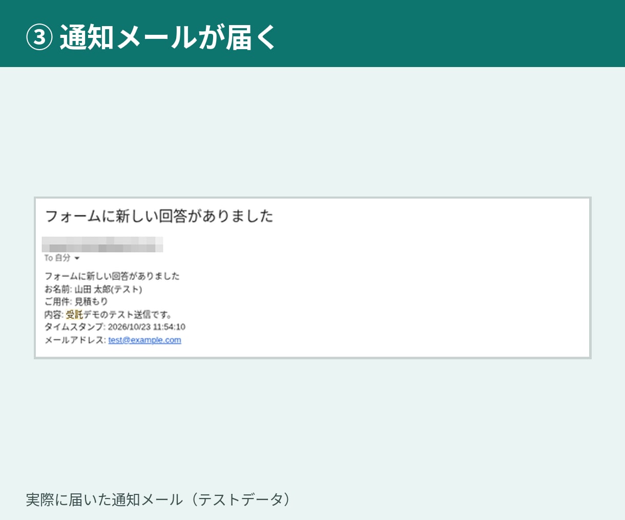 問い合わせを見逃さない！フォーム通知を作ります 月額0円！フォームの回答をSlackやDiscordへ即通知 イメージ4
