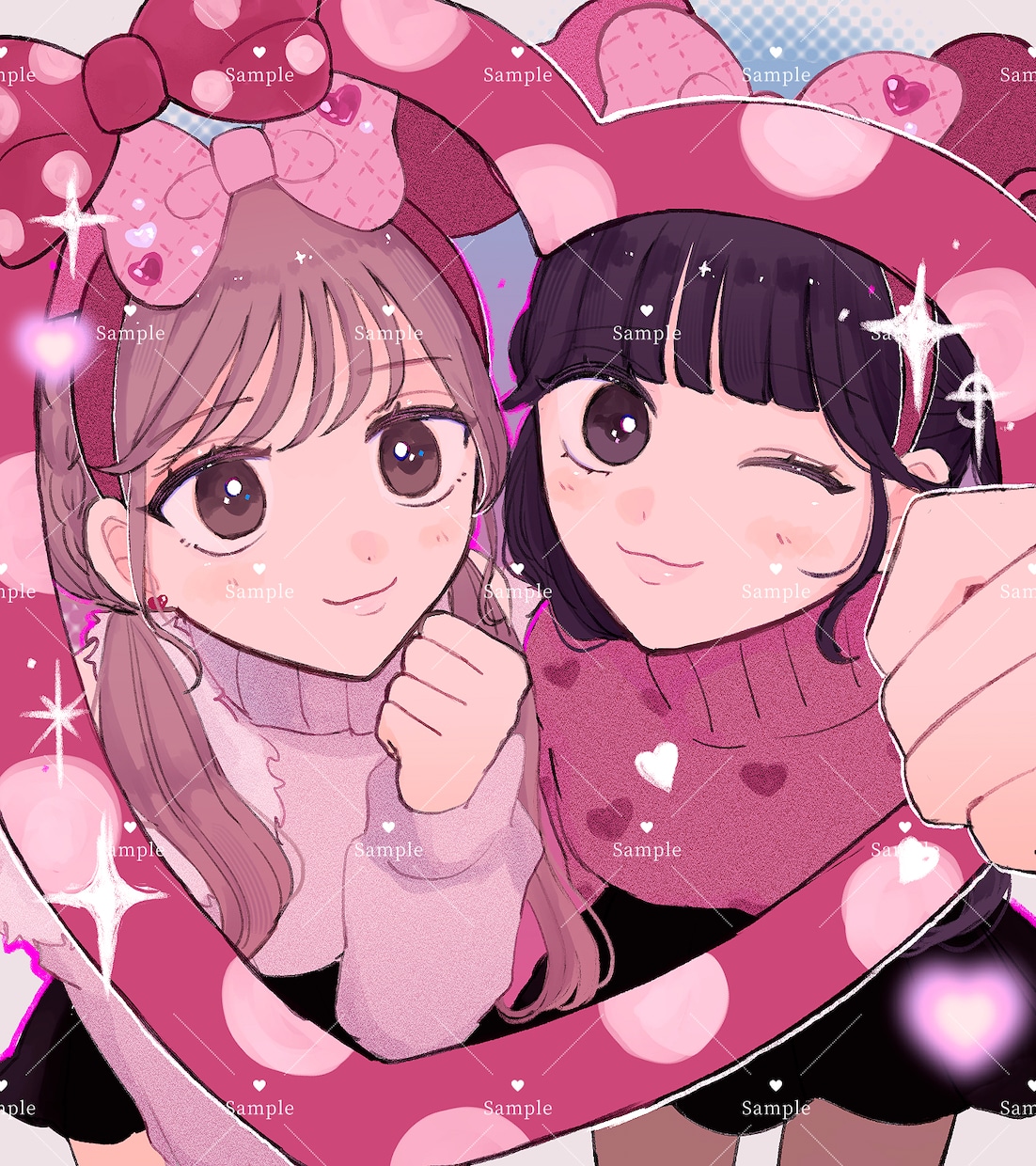キラキラかわいいキャラクターイラスト作成します あなただけのキャラクターイラストを描きます⋆˙⟡ イメージ2