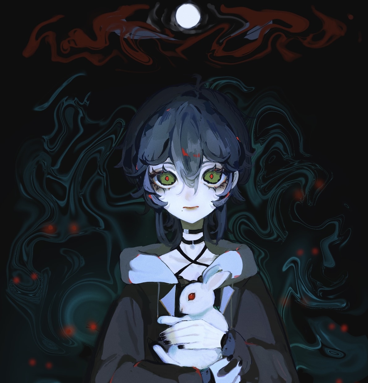 厚塗りで仄暗さのある可愛らしいイラストを描きます 仄暗くて可愛いイラストをお求めの方へ　サムネイル、一枚絵など イメージ10