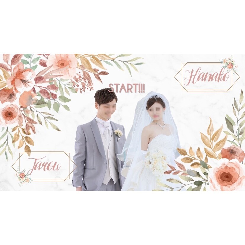 お花でいっぱいの可愛いオープニングムービー作ります 【10月まで】お洒落なウェディングオープニングムービー♪ イメージ10