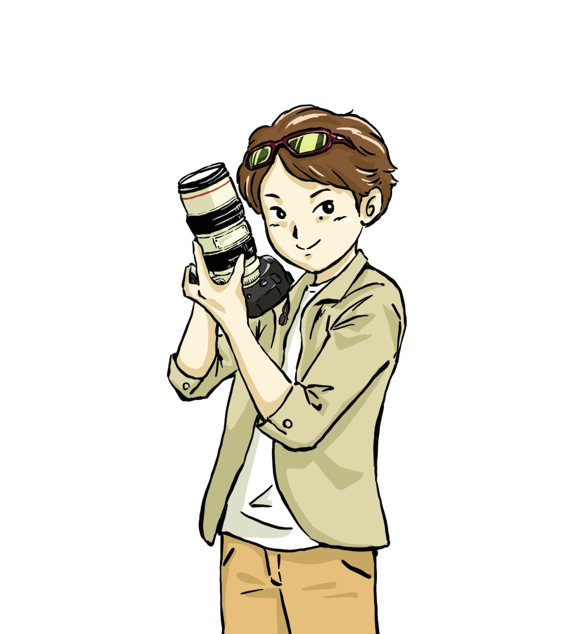 写真を元にイラスト作成します SNSのアイコンやビジネスのワンポイントに イメージ1