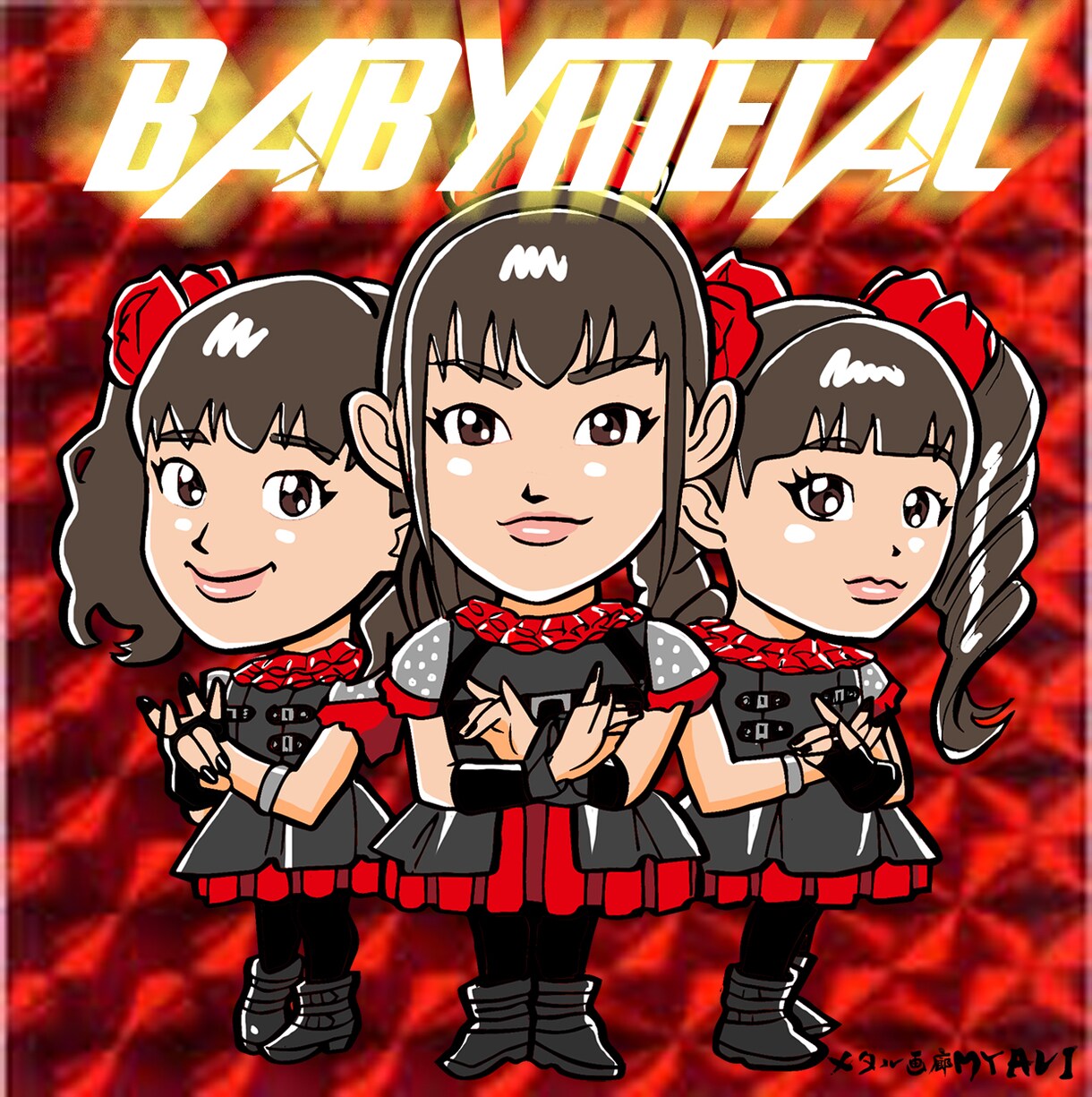 ビックリマンシール風　似顔絵　お描きいたします シール印刷サポートいたします♪ イメージ2