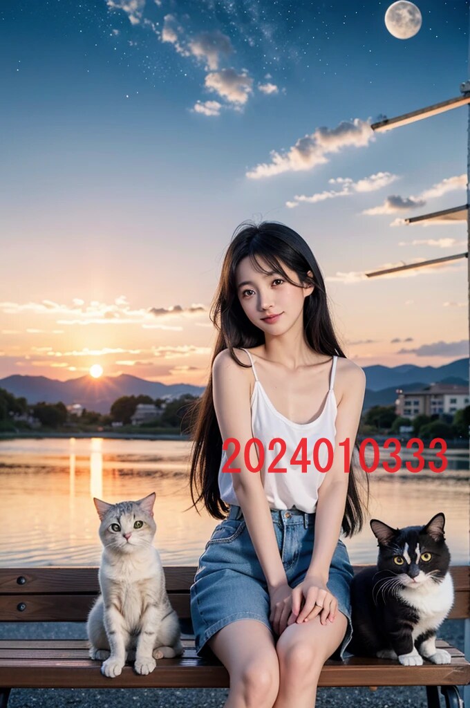 AIで作成した女子高生とネコの写真を販売します 実写では撮影や商用利用が難しい、女子高生とネコのAI写真販売 イメージ1