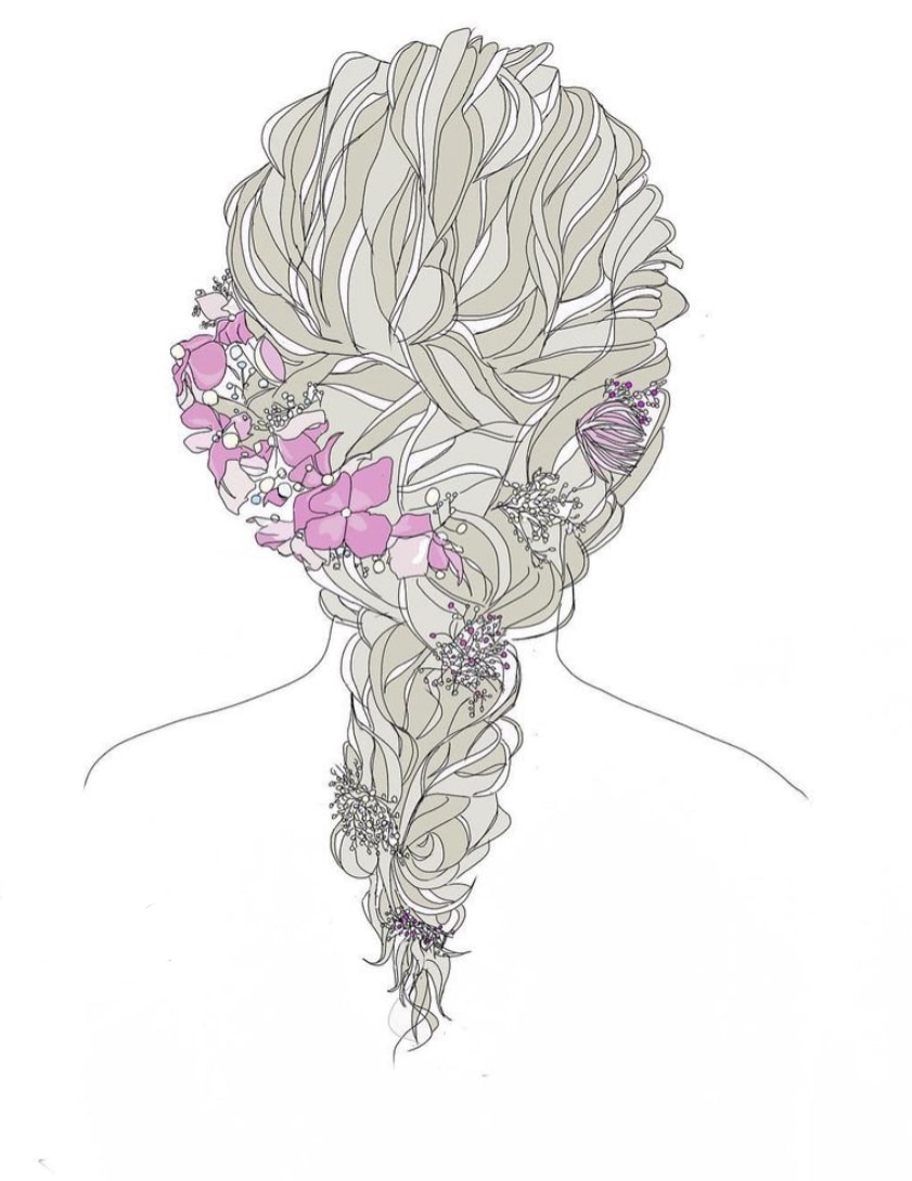 ヘアアレンジのイラスト書きます ヘアアレンジをイラストでも残しませんか？ イメージ1