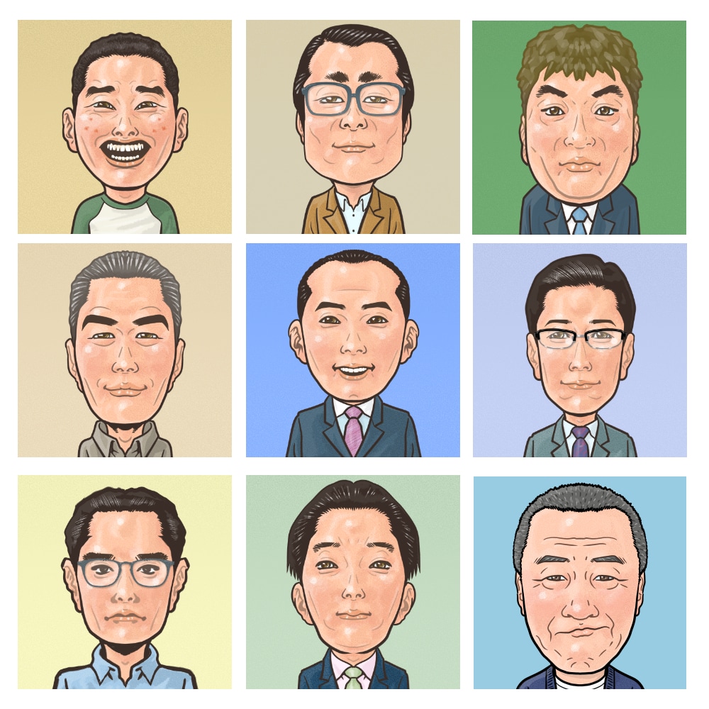 SNSアイコンにピッタリな印象的な似顔絵を描きます アイコンやお名刺に最適、印象的、個性的、魅力たっぷりな似顔絵 イメージ4