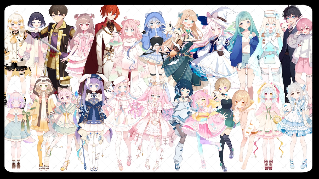 可愛さに極振りしたイラストを制作いたします ★商用利用＆二次利用込み！ミニキャラは小物２点まで無料！★ イメージ10