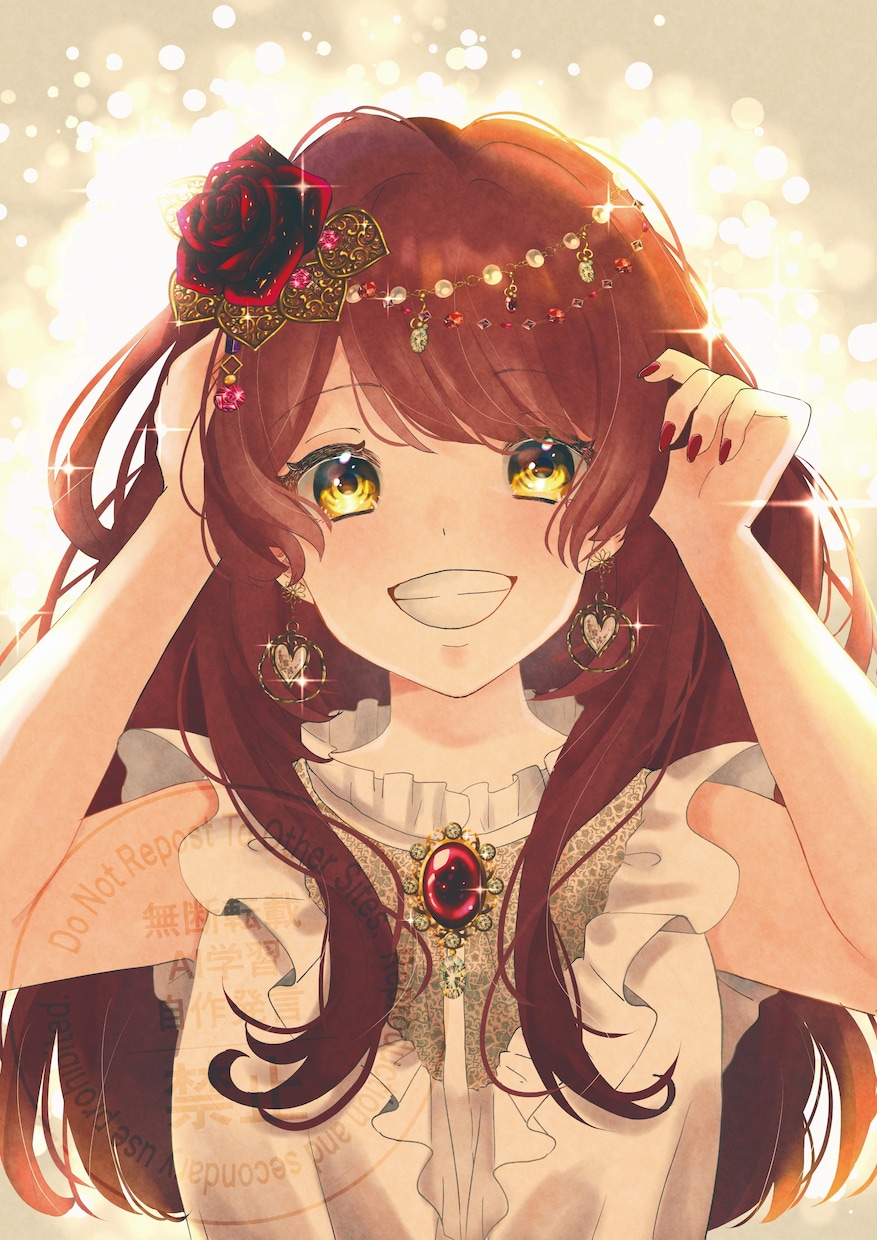 用途は自由♡アイコンや立ち絵など1枚絵描きます キラキラ可愛い！あなただけのオリジナルイラストです！ イメージ1