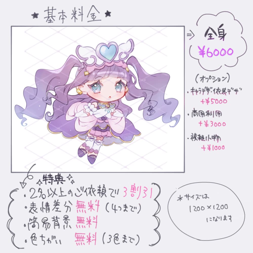 表情差分無料/ミニキャラ・SDキャラ描きます グッズ、アイコン、配信、動画、プレゼントなど多様に対応します イメージ2