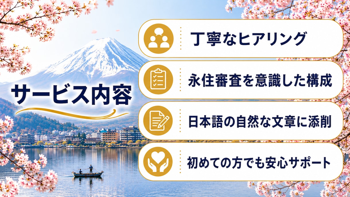 永住許可申請の理由書を行政書士が作成します 許可を受けるための説得力ある理由書を作成します イメージ3