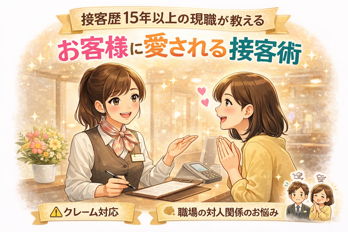 接客業のお悩み聞き届けます お仕事の悩み・愚痴・相談、短時間でもOK◎ イメージ1