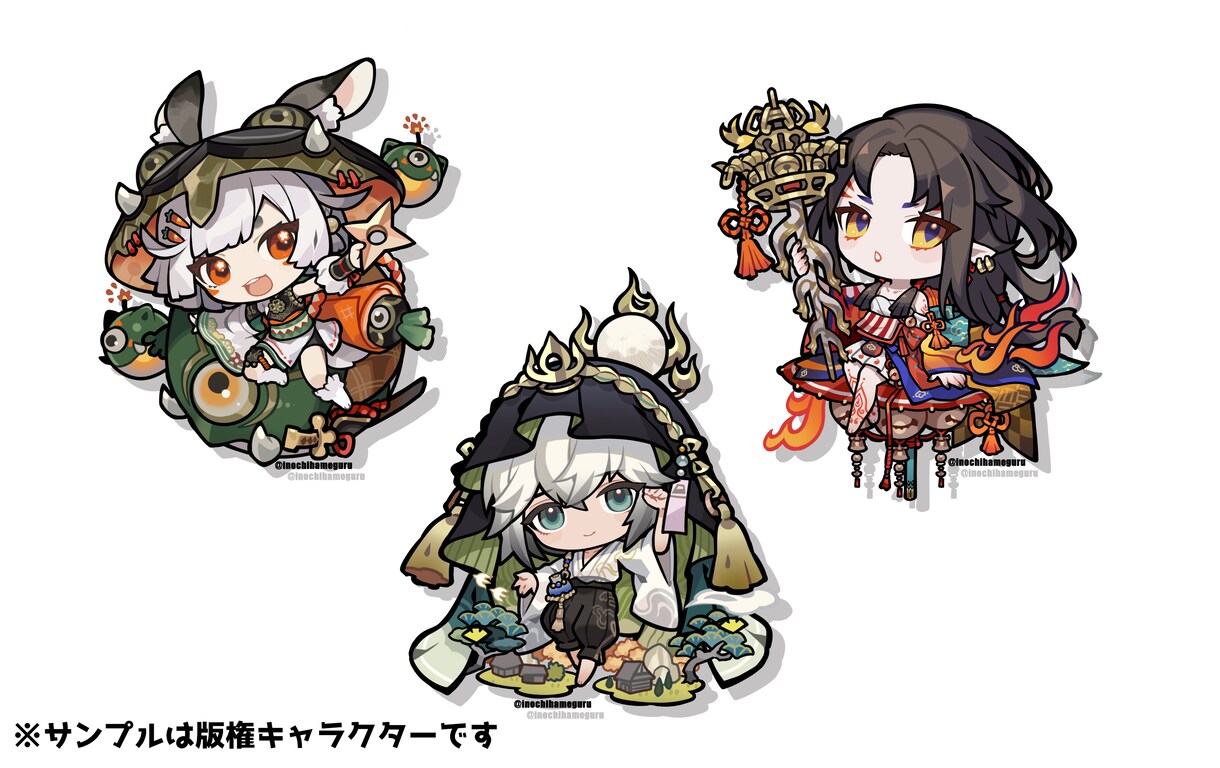 デフォルメ、SDキャラクター描かせていただきます あなたのオリジナルキャラや、新規のデザインもOK！ イメージ2