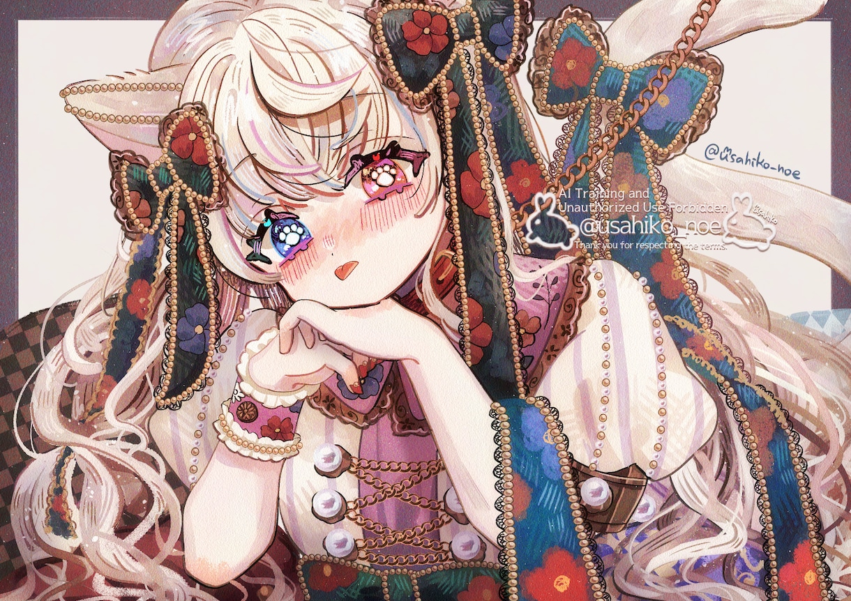 ロココアンティークな世界観のイラストを描きます 華やかで優美な世界観！サムネイルやアイコン、グッズなどに イメージ1