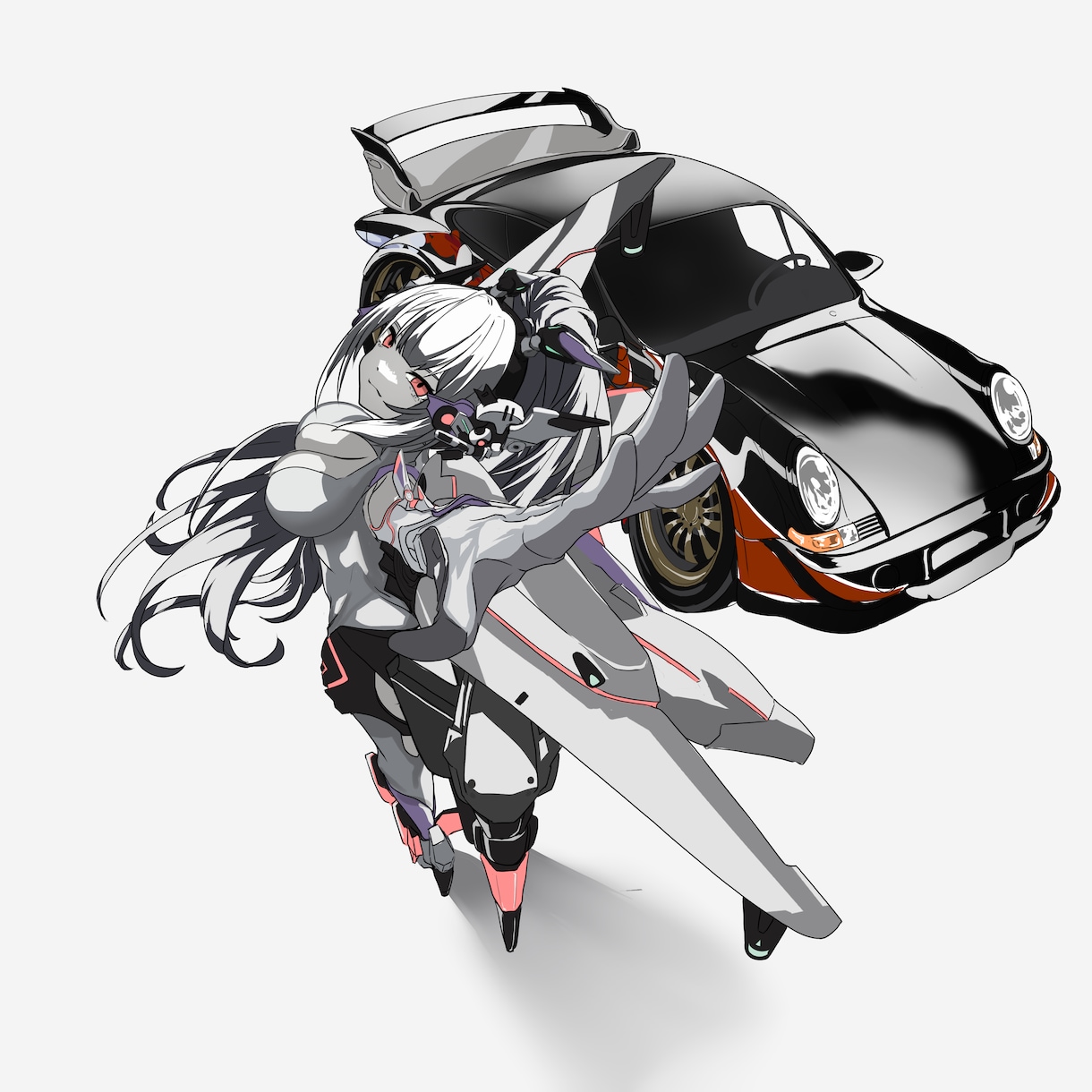 スタイリッシュなメカニックイラスト描きます ロボット・メカ娘・車など複雑なモチーフ可 イメージ6