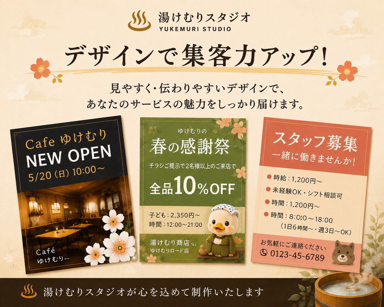 高品質なチラシ・フライヤーを制作します 集客につながるチラシを丁寧に制作 イメージ5