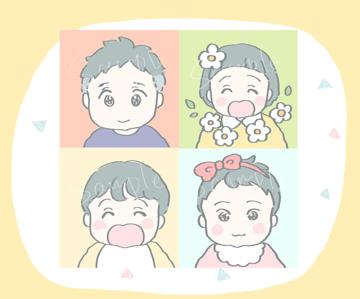 心温まる似顔絵アイコン◎柔らかい第一印象作ります 優しい/かわいい/安心感を届けたい方にぴったり！ イメージ3