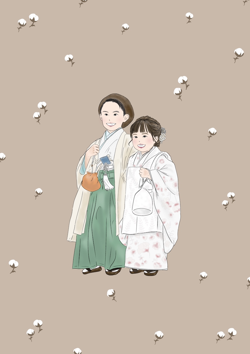 大人数◎温かいタッチの似顔絵描きます プレゼントにも喜ばれる線画イラストの似顔絵です♡ イメージ6