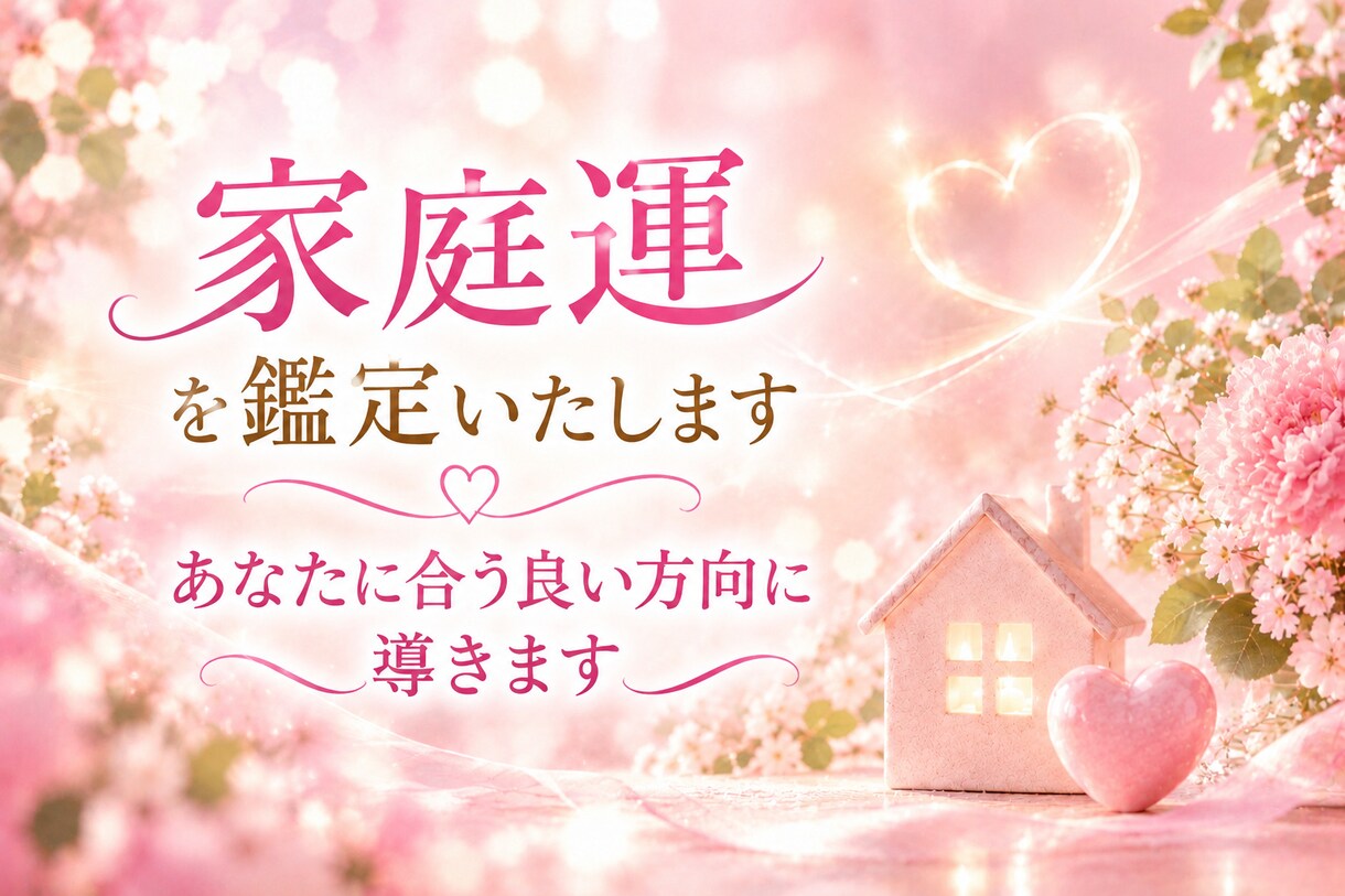 家庭運を霊視鑑定いたします あなたに合う良い方向に導きます❣️ イメージ1