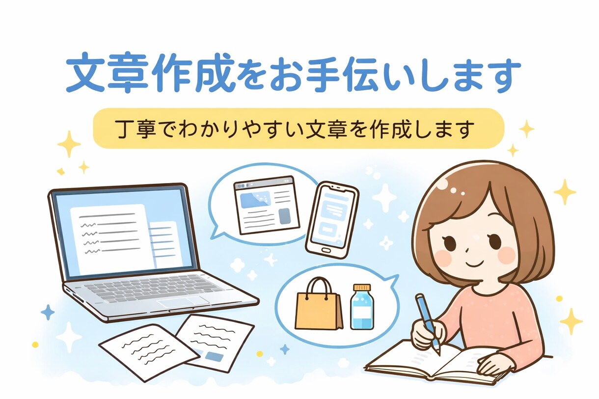 読みやすい文章を作成します 初心者の方も安心してご依頼ください！ イメージ1