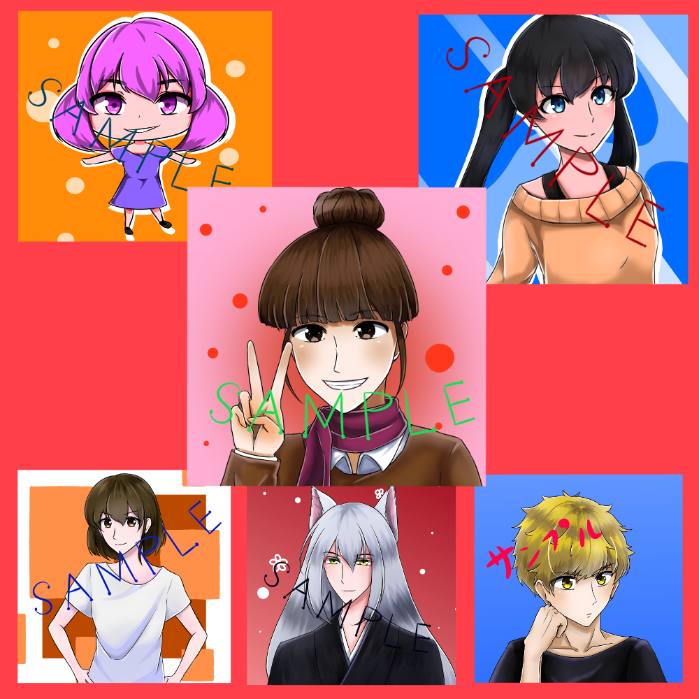 アイコンイラスト作成致します お試しとして、無料でアイコン作成させて頂きます イメージ3