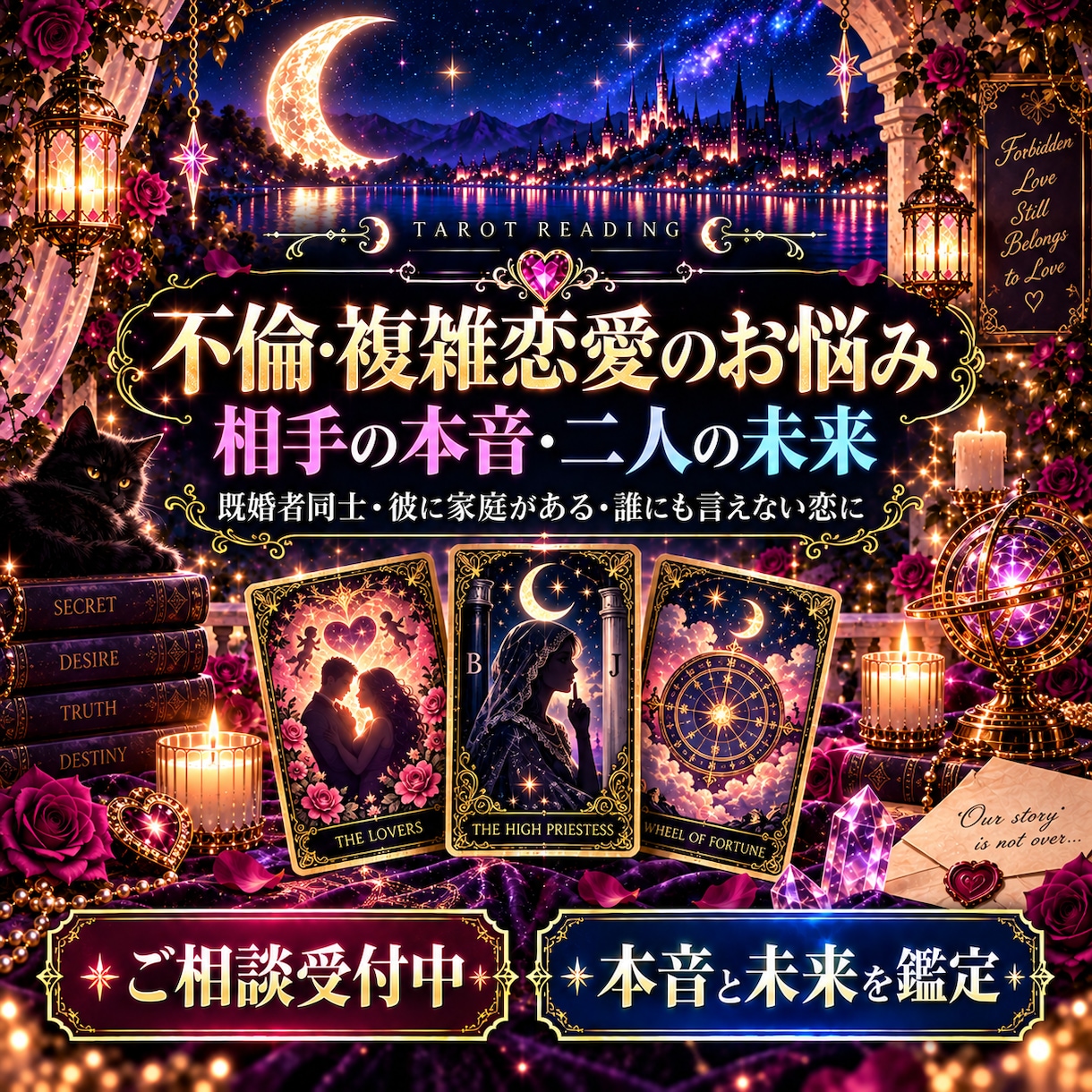 先着5名500円｜相手の気持ちと未来を占います 心の奥の本音から今後のアドバイスまで丁寧に鑑定 イメージ5